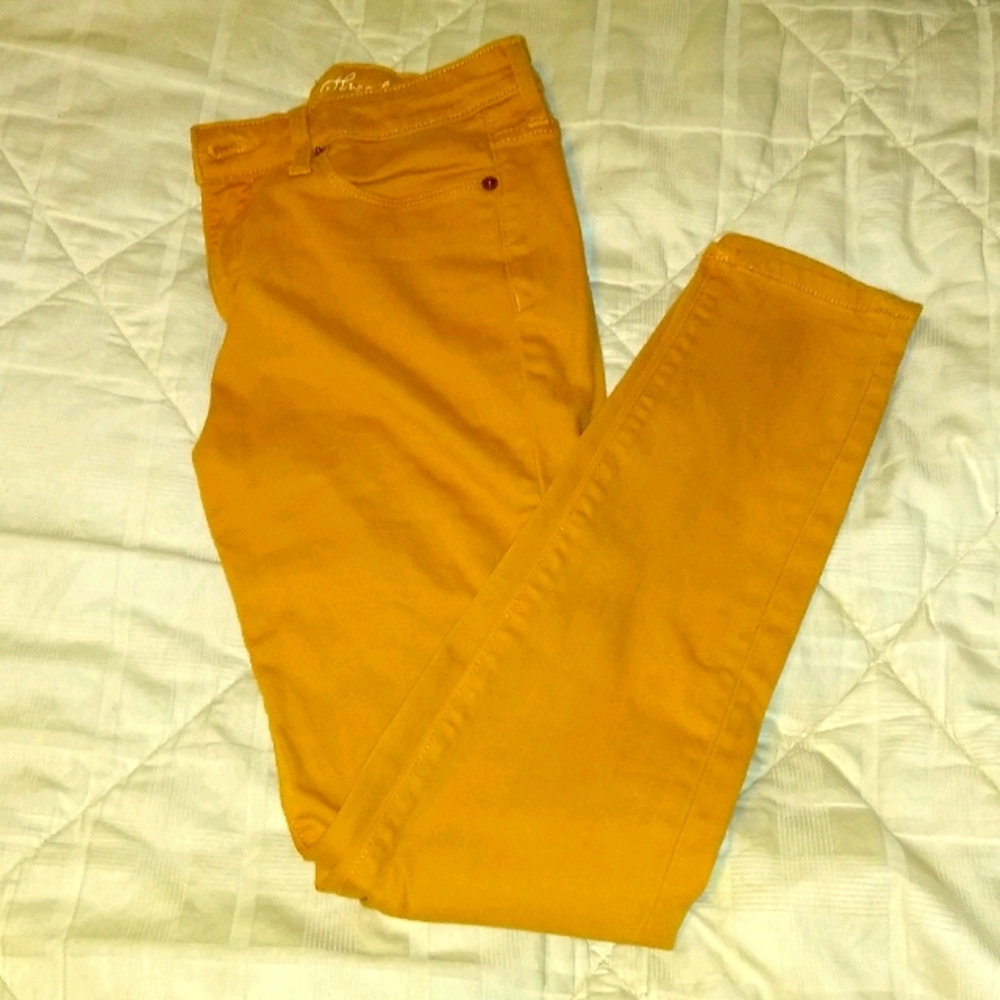 Universal Thread Mustard Yellow Skinny Jeans